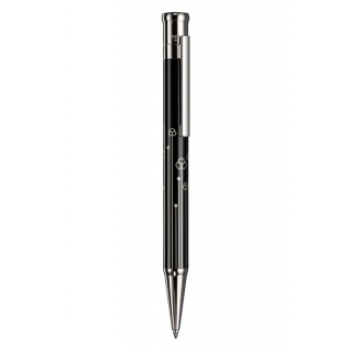 obrázek Kuličkové pero Otto Hutt Design 04 černé květinový vzor
